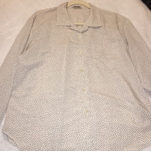 Vintage Polka Dot Button Down Shirt